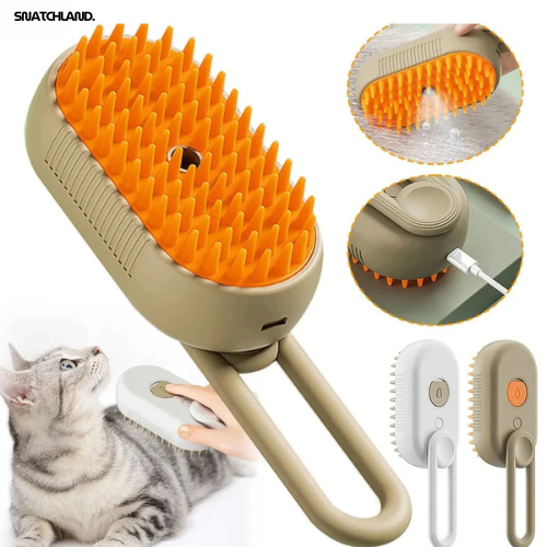 3-in-1 Electric Steam Pet Brush